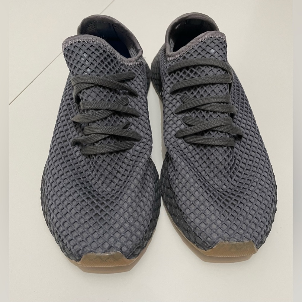 NWOB adidas Originals Deerupt Runner ( Grey/Grey/Cloud White) Men’s Sz 9 - Picture 4 of 14